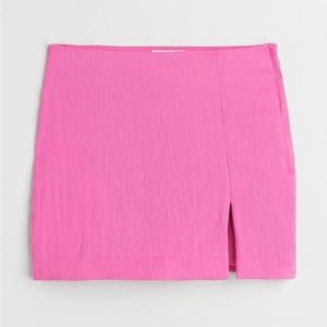 H&M Pink Linen Skirt